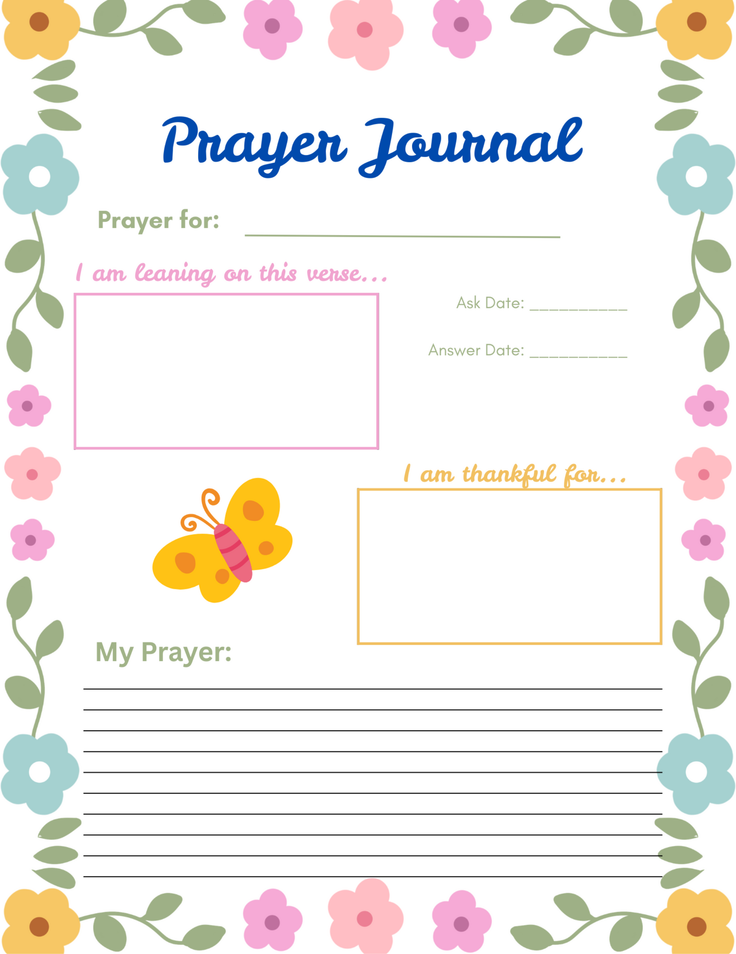 Prayer Journal